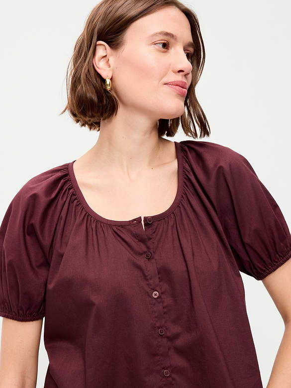 Airy Button-Down Top