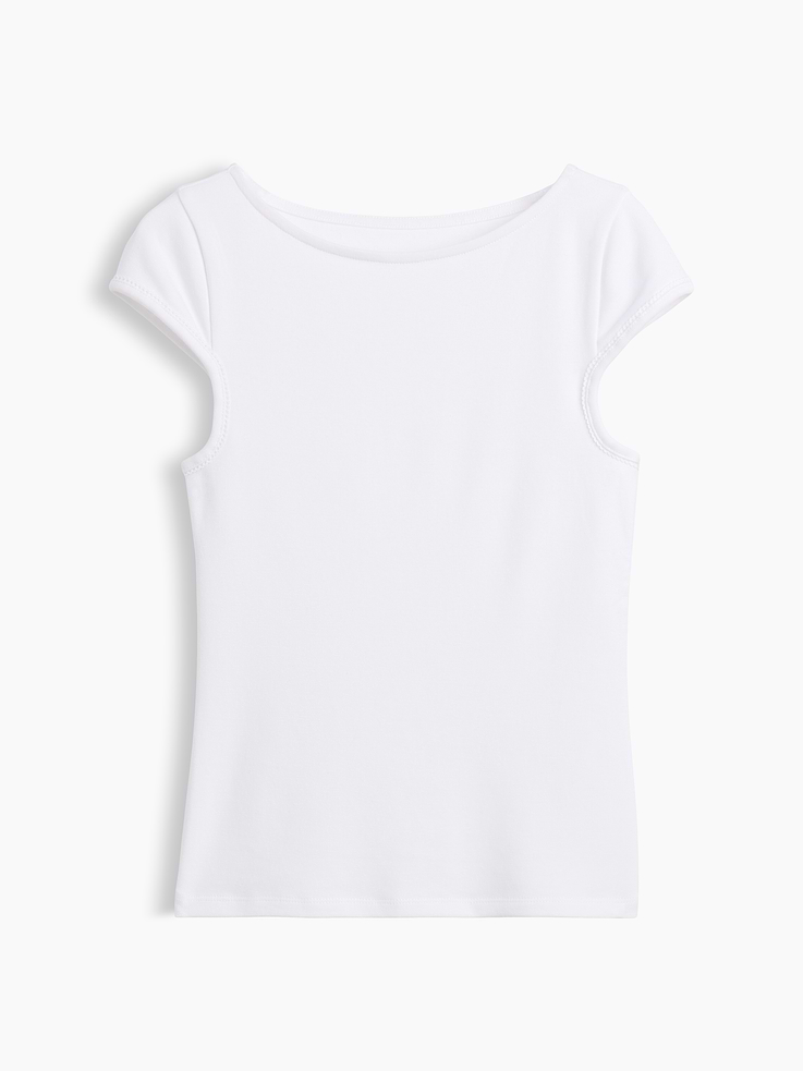 Image number 5 showing, Modern Boatneck T-Shirt