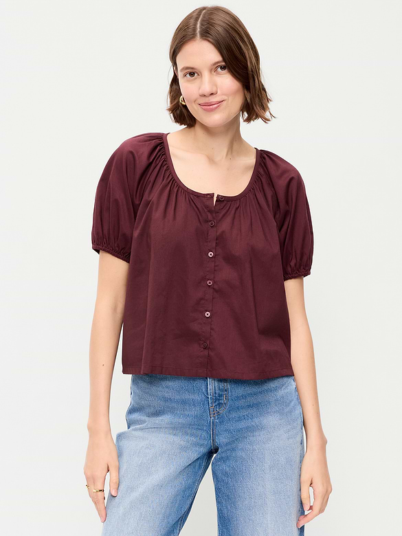Airy Button-Down Top