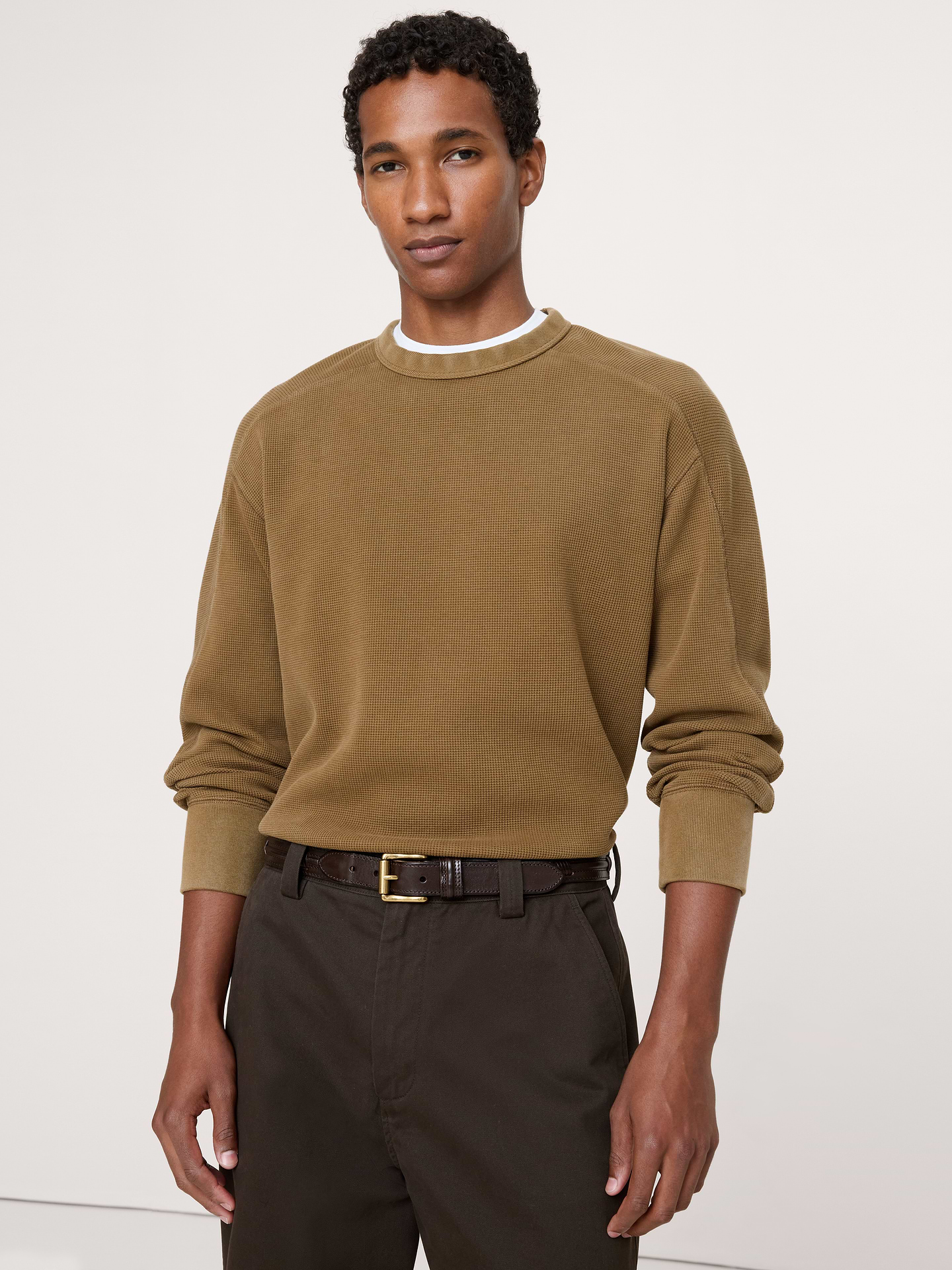 Image number 2 showing, Stitched Leather Belt