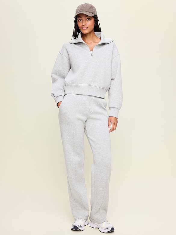 High-Waisted Bounce Fleece Trouser Sweatpants
