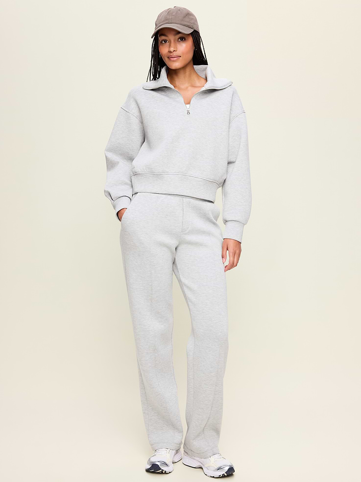 Image number 2 showing, High-Waisted Bounce Fleece Trouser Sweatpants
