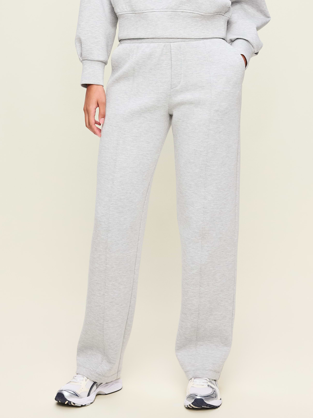 High-Waisted Bounce Fleece Trouser Sweatpants