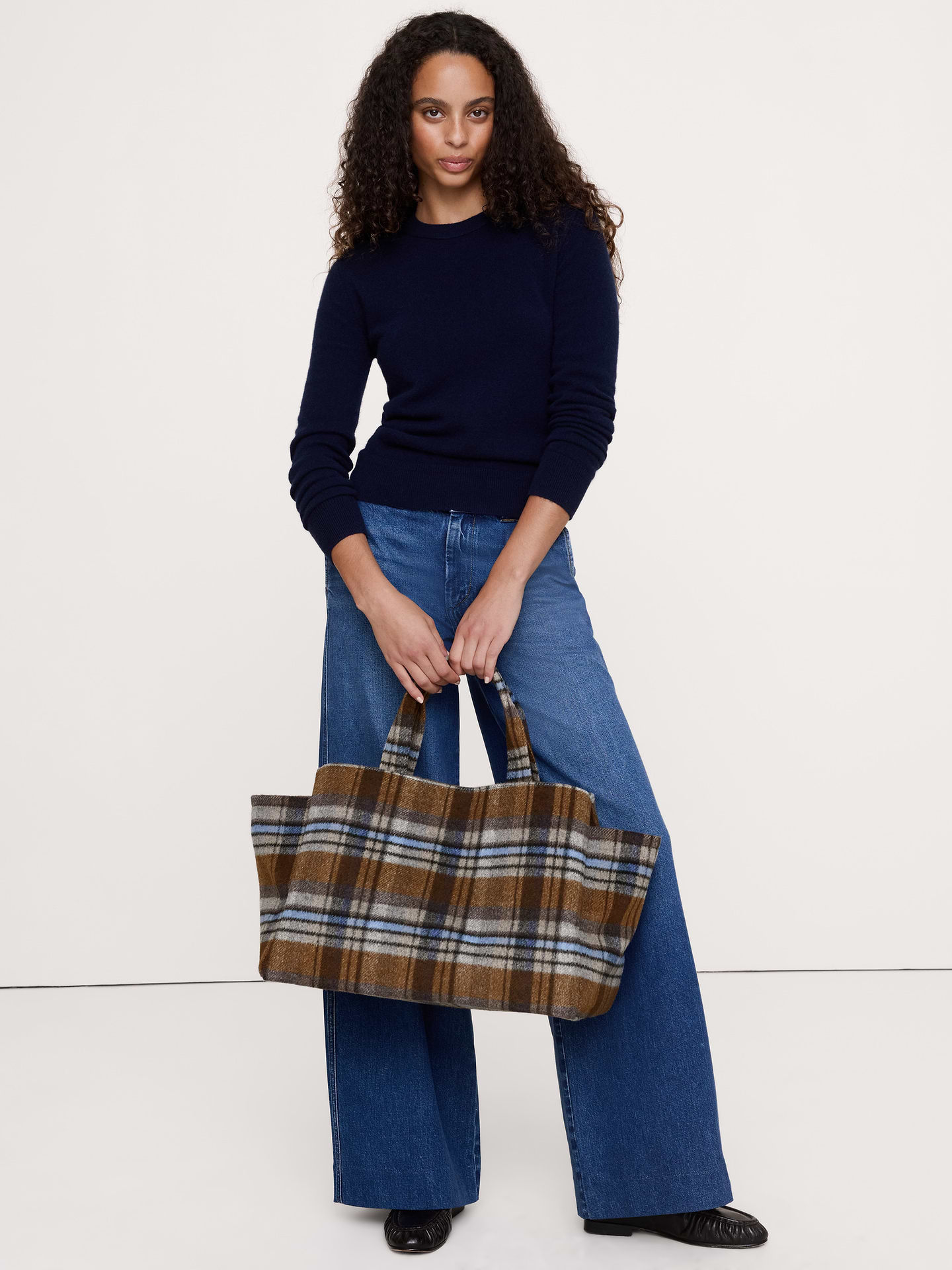 Image number 2 showing, Plaid Airplane Tote By Hat Attack