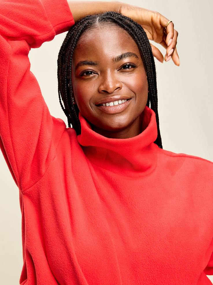 Image number 4 showing, Performance Fleece Funnel Neck Pullover