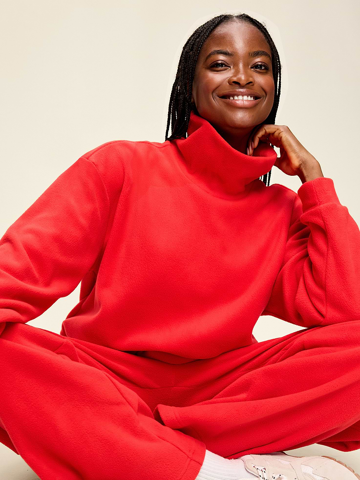 Image number 3 showing, Performance Fleece Funnel Neck Pullover
