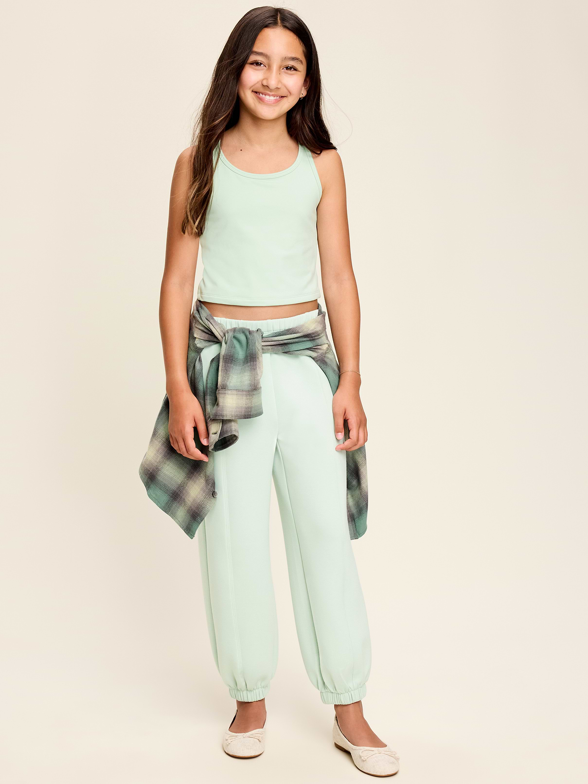 Image number 4 showing, High-Waisted Bounce Fleece Jogger Sweatpants for Girls