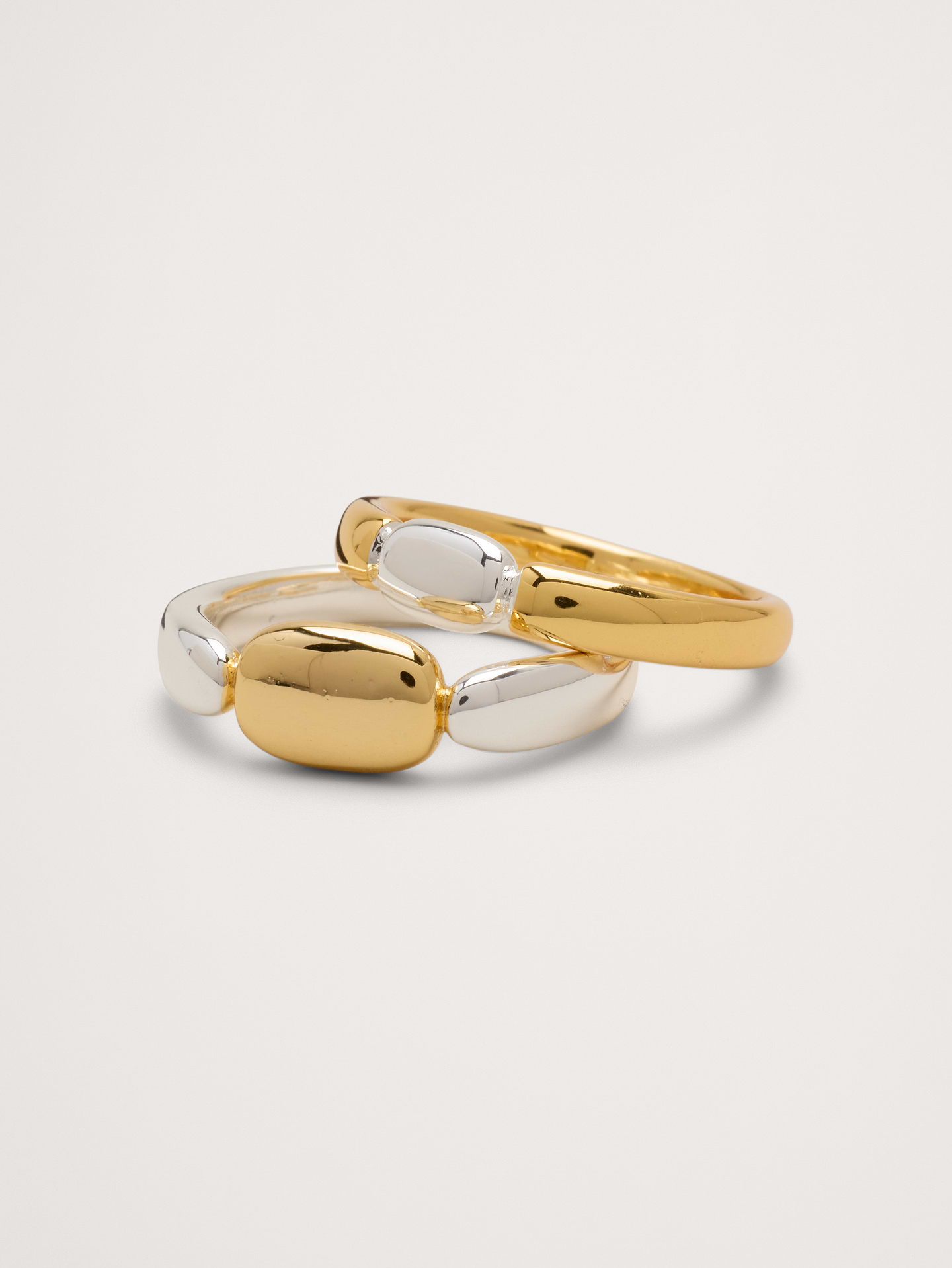 Image number 2 showing, Two-Tone Stacked Ring Set