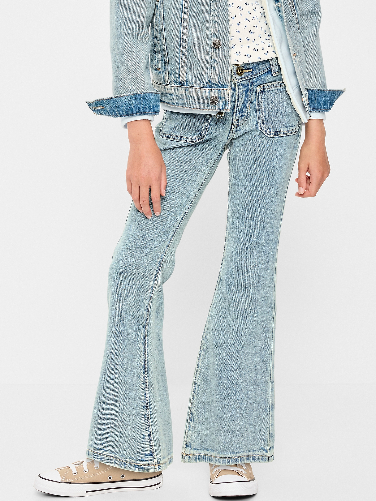Low-Rise Flare-Leg Jeans for Girls | Old Navy