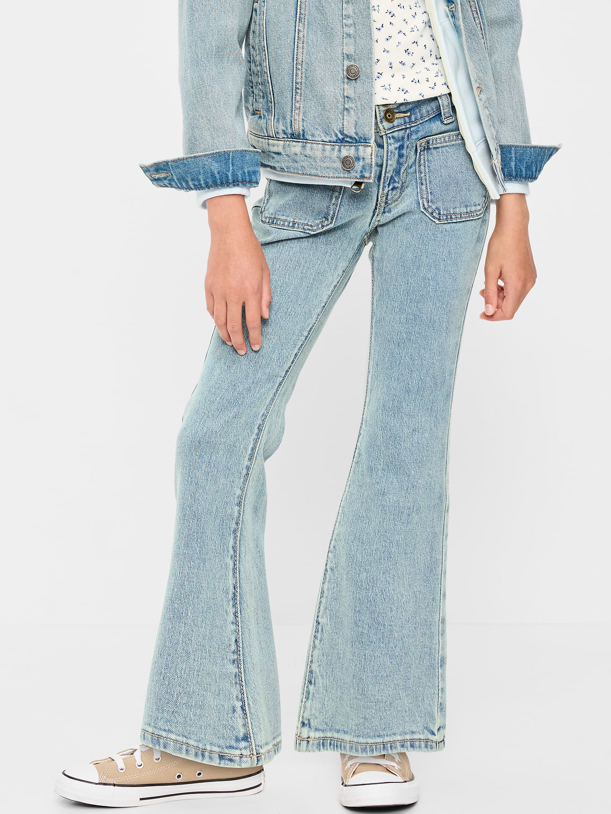 Low-Rise Flare-Leg Jeans for Girls