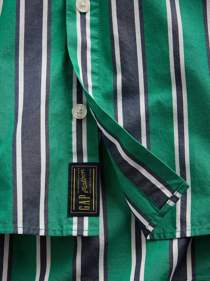 Image number 6 showing, Gap × Malbon Poplin Stripe Shirt