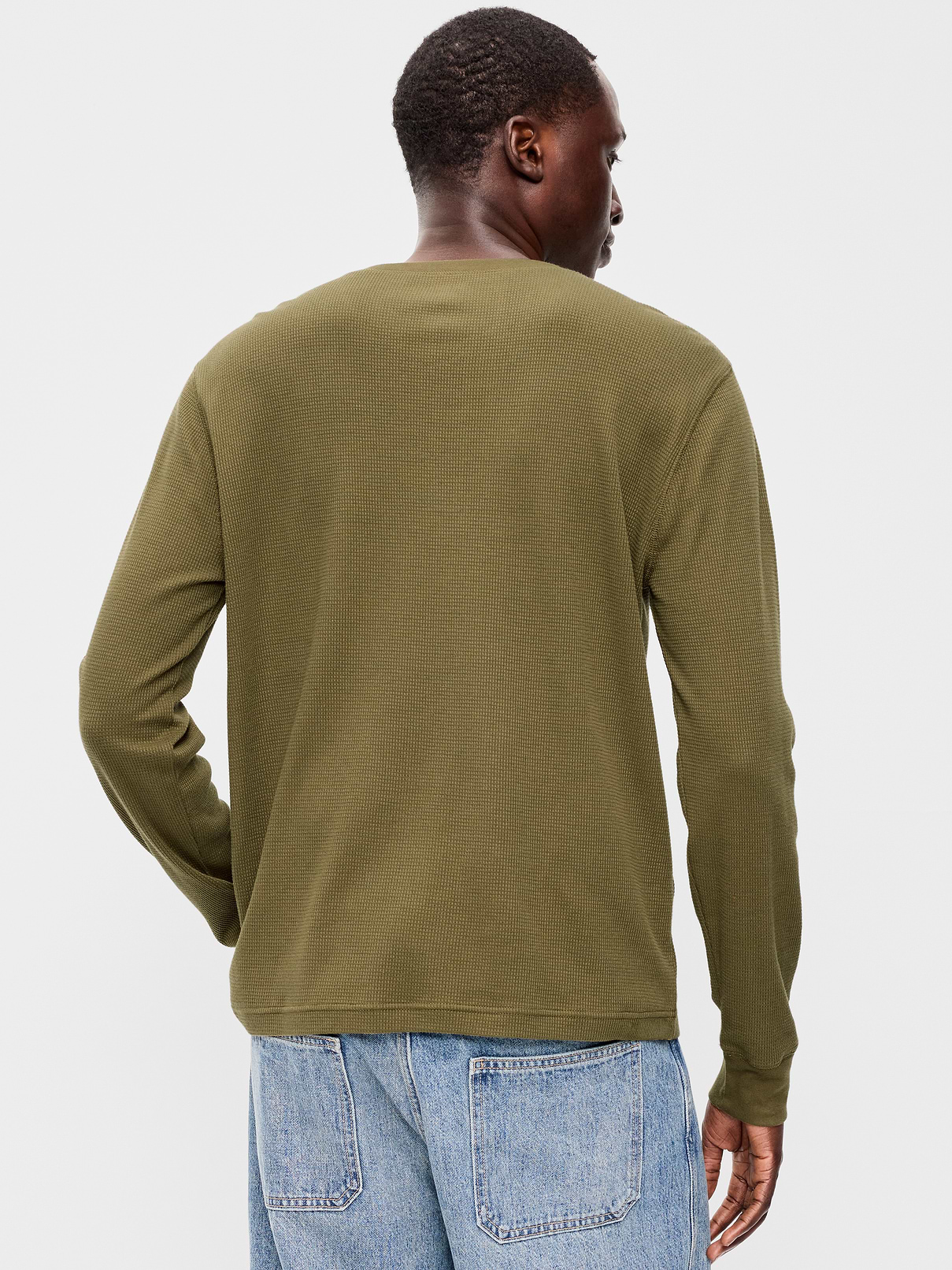 Image number 2 showing, Long-Sleeve Waffle Henley T-Shirt