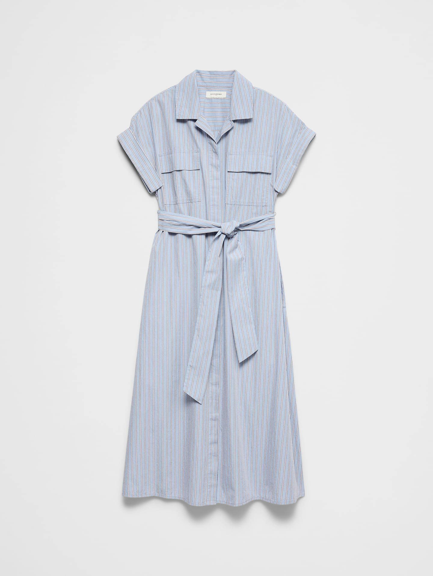 Image number 4 showing, Poplin Utility Midi Shirtdress