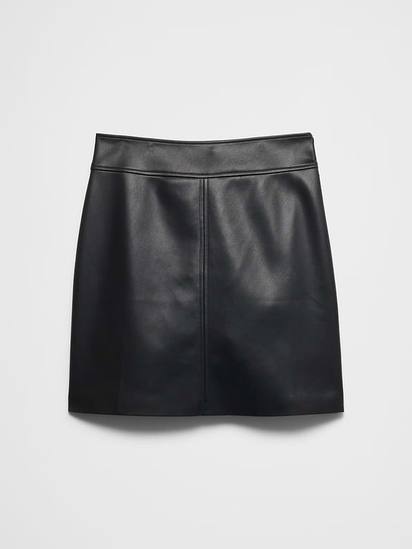 Vegan Leather Mini Skirt