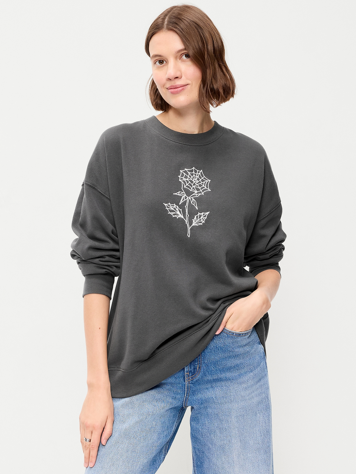 SoComfy Oversized Crew-Neck Sweatshirt | Old Navy
