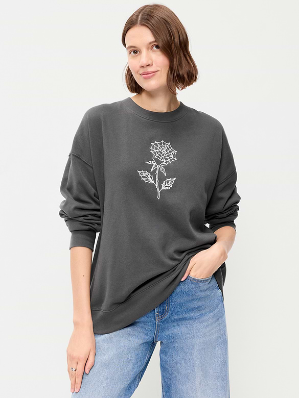 SoComfy Oversized Crew-Neck Sweatshirt
