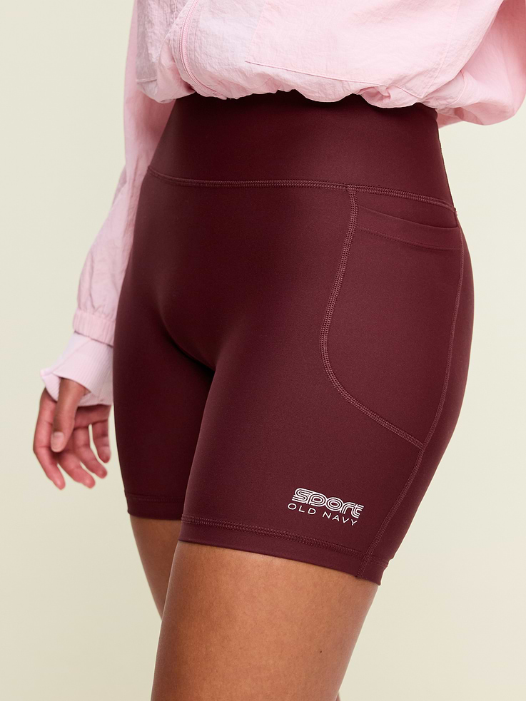Image number 3 showing, Extra-High Waisted PowerSoft Boundless Pocket Biker Shorts-- 6-inch inseam - No Front Seam
