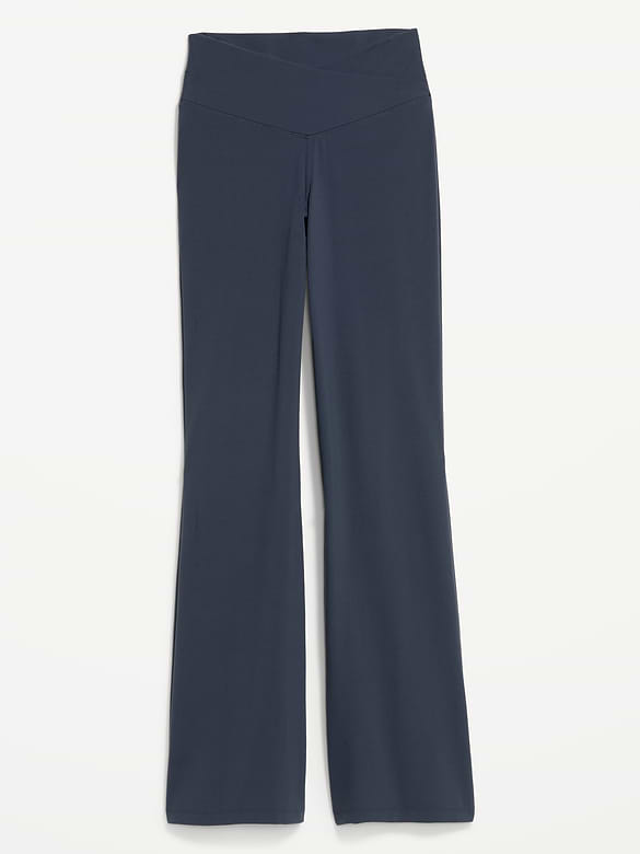 Crossover-Waist StudioSmooth Flare Leggings
