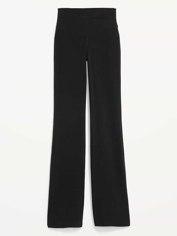 Crossover-Waist StudioSmooth Flare Leggings
