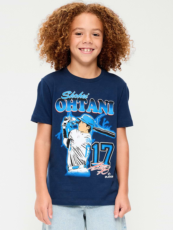 Los Angeles Dodgers Ohtani Gender-Neutral Graphic T-Shirt Kids