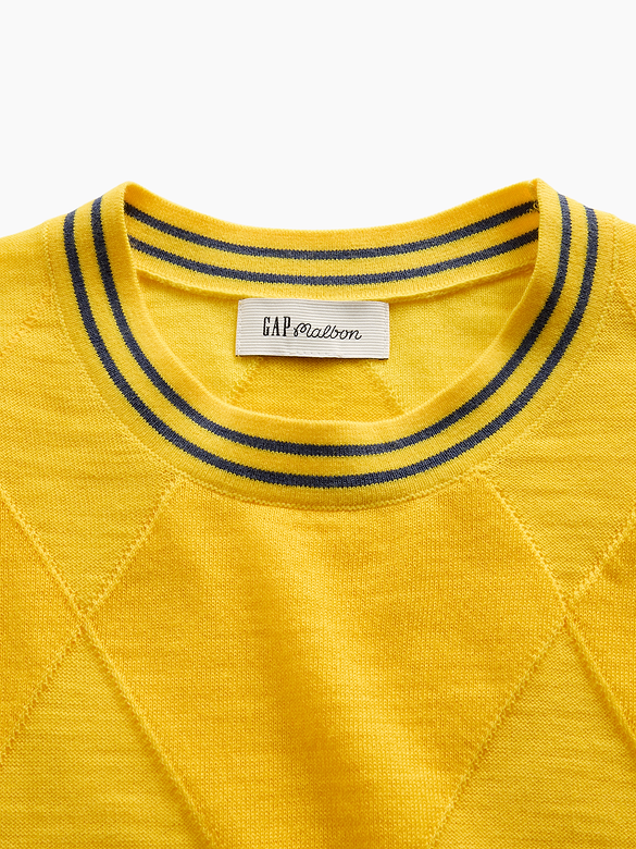 Gap × Malbon Argyle Crop Sweater