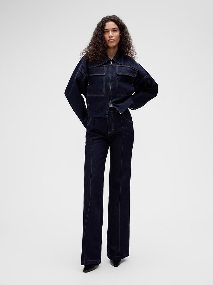 Image number 1 showing, GapStudio High Rise Pintuck Jeans