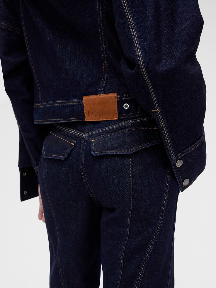 Image number 6 showing, GapStudio High Rise Pintuck Jeans