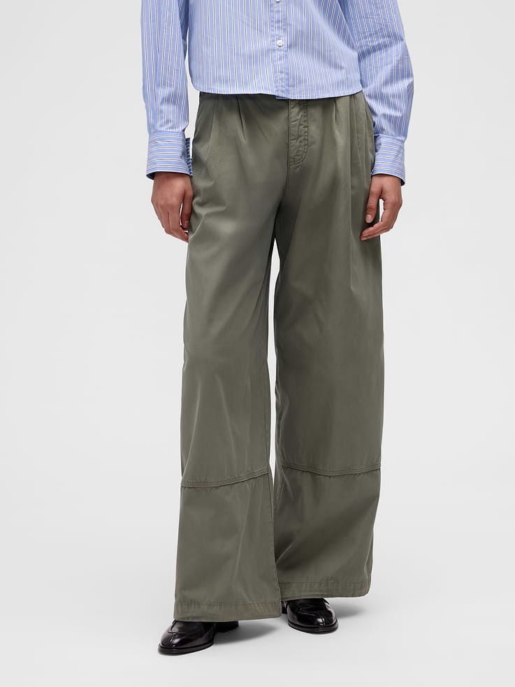 Image number 2 showing, GapStudio Pleated Parachute Pants