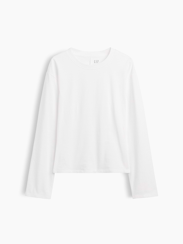 Knit Fitted-Waist T-Shirt