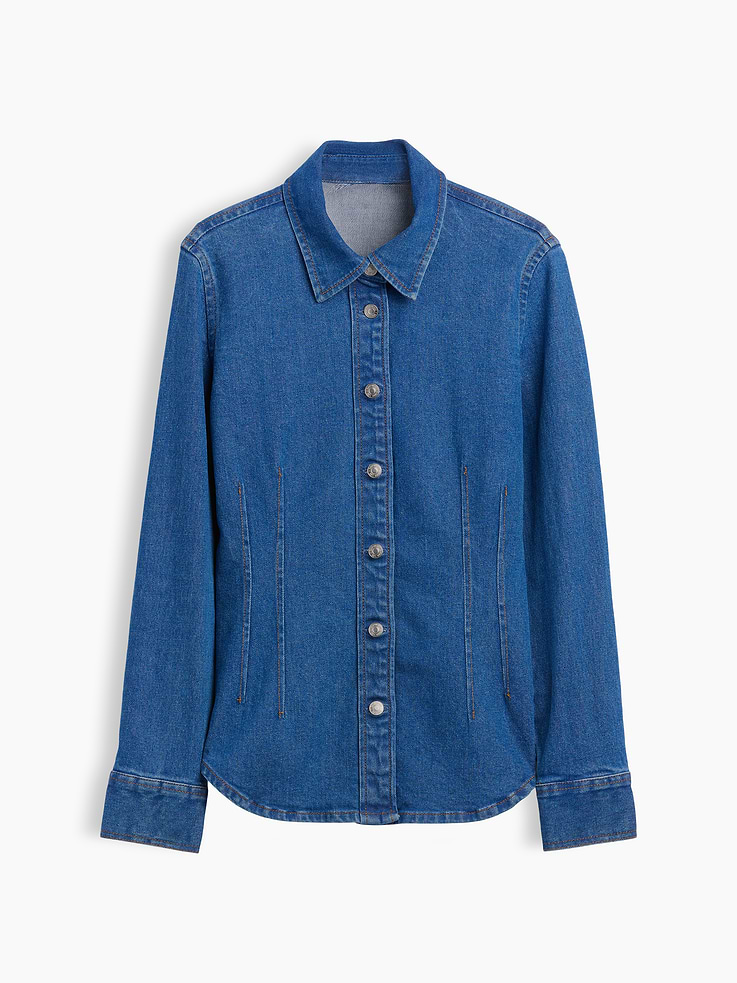 Image number 5 showing, Denim Fitted Shirt