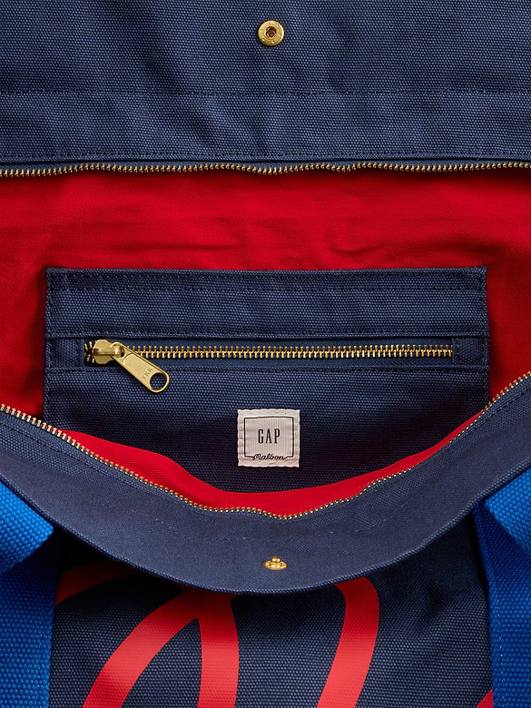 Gap × Malbon Logo Canvas Tote Bag
