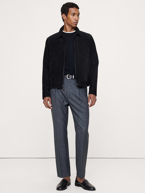 Classic Tapered Twill Dress Pant