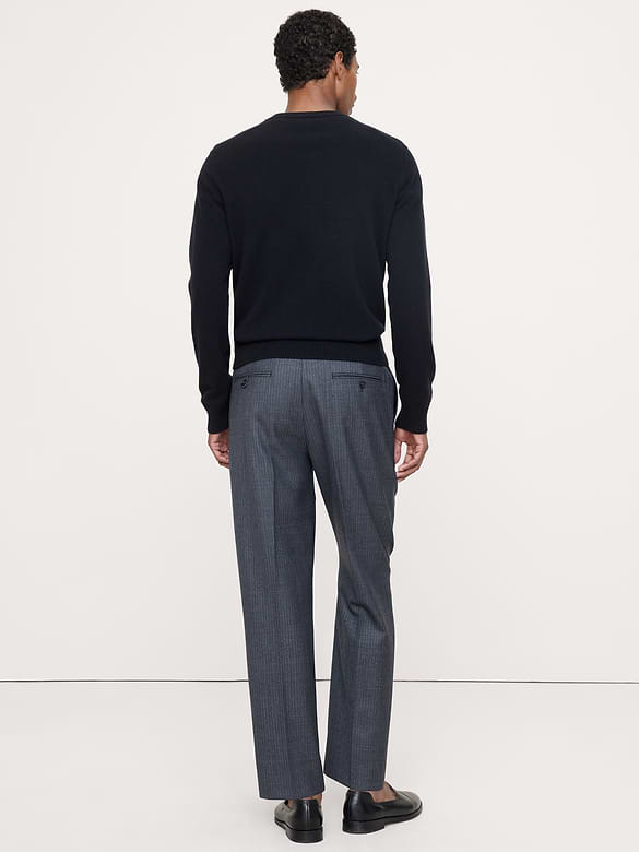 Classic Tapered Twill Dress Pant