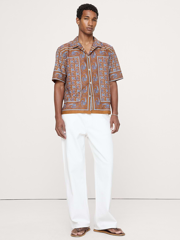 Relaxed-Fit Cotton Poplin Resort Shirt