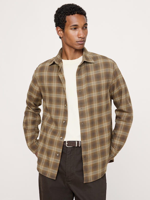 Chemise standard en flanelle légère