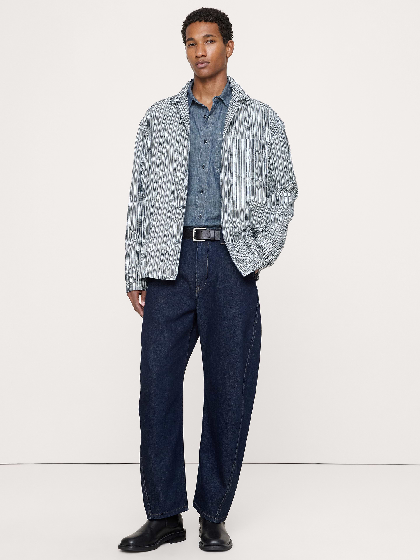 Image number 1 showing, Relaxed-Fit Textured Flannel Shirt