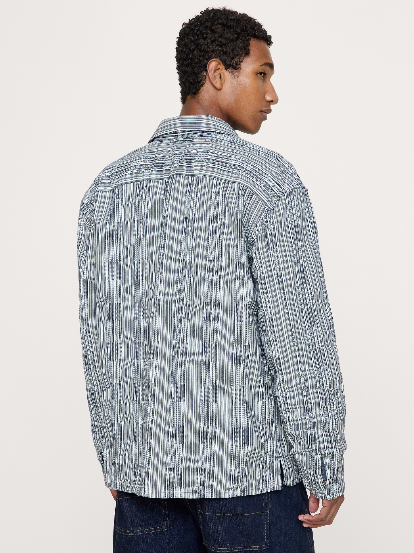 Image number 3 showing, Relaxed-Fit Textured Flannel Shirt