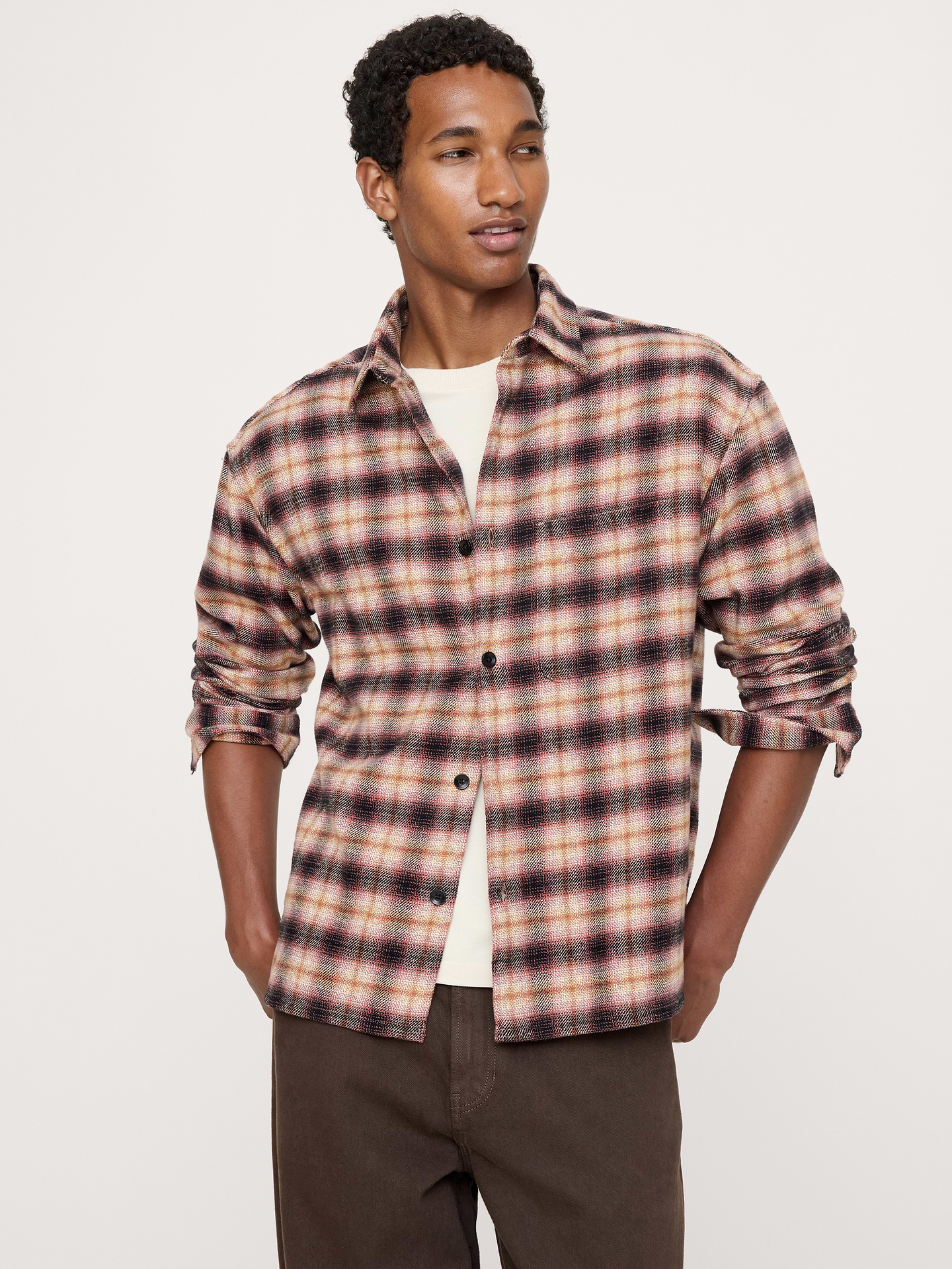 Image number 1 showing, Relaxed-Fit Flannel Shirt