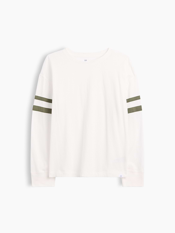 Kids Relaxed Varsity Crewneck T-Shirt