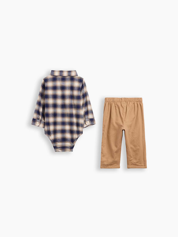 Baby Flannel Two-Piece Outfit Set