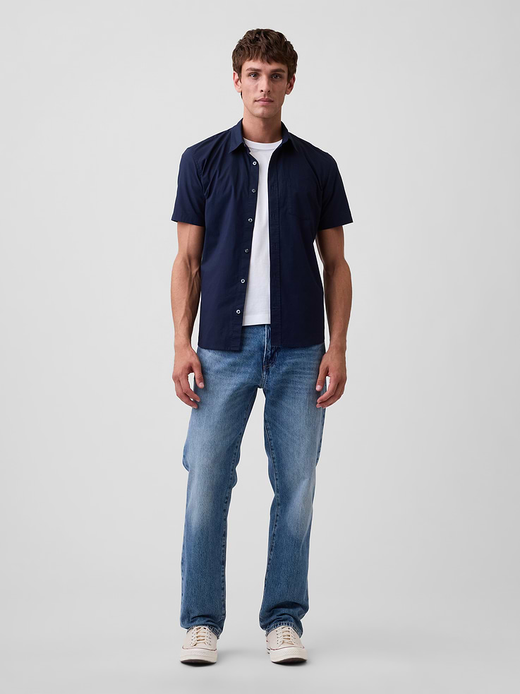 Image number 3 showing, Stretch Poplin Shirt in Standard Fit