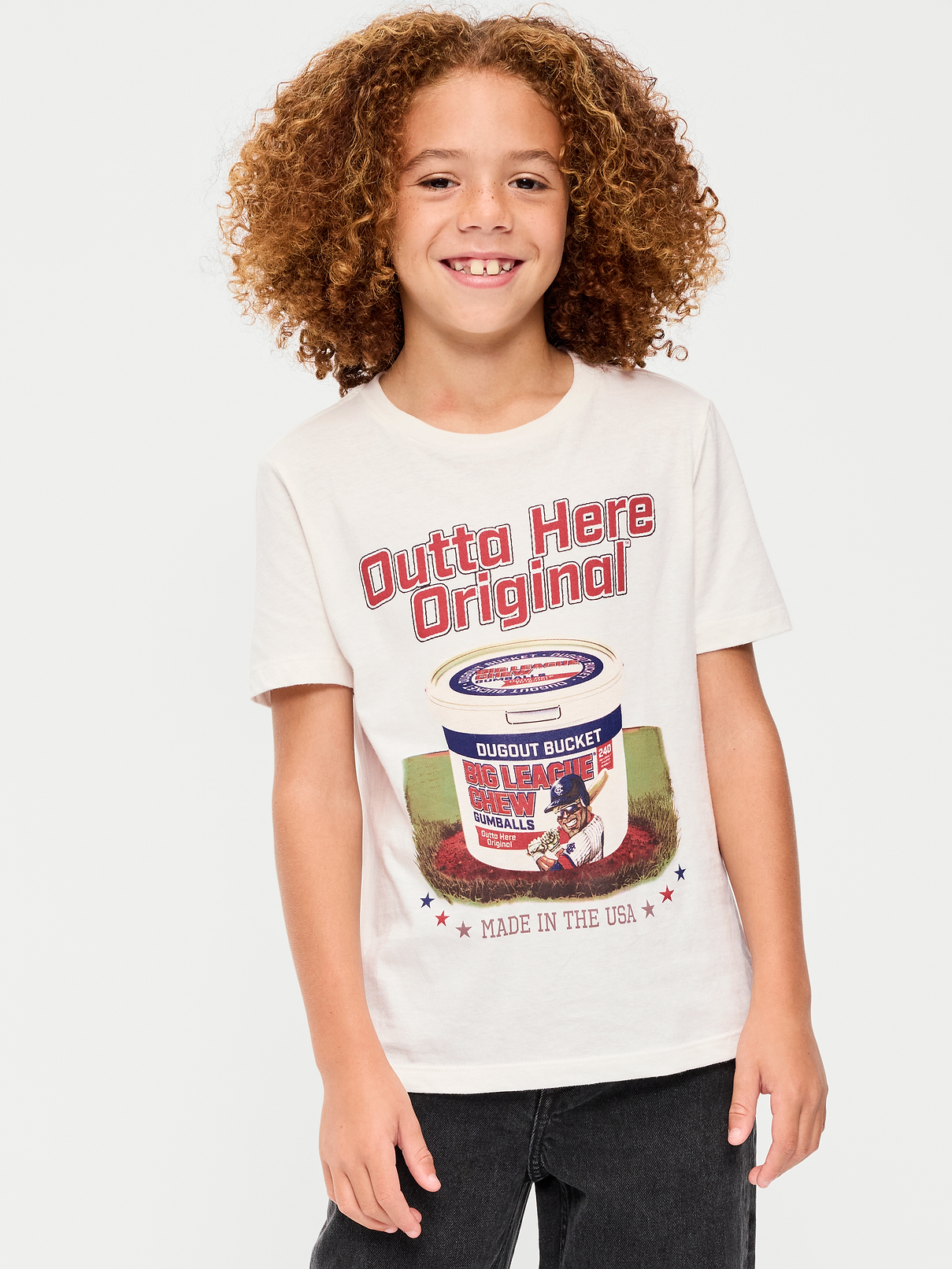 Image number 1 showing, Big League Chew® Gender-Neutral Graphic T-Shirt for Kids