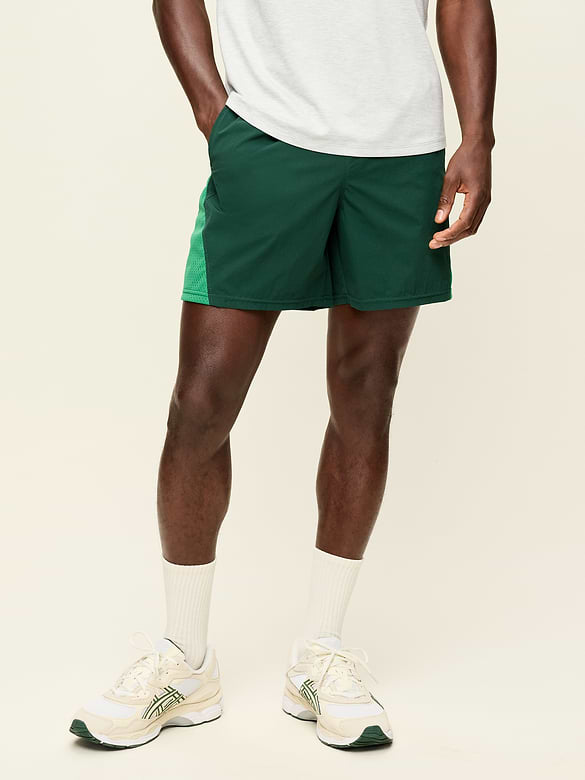 Loose Color-Block Shorts -- 5-inch inseam