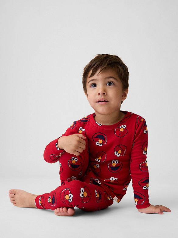 Baby & Toddler Sesame Street Organic Brushed Cotton Elmo PJ Set