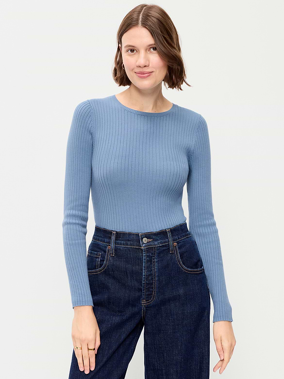 SoSoft Lite Crew-Neck Long-Sleeve Ribbed Top