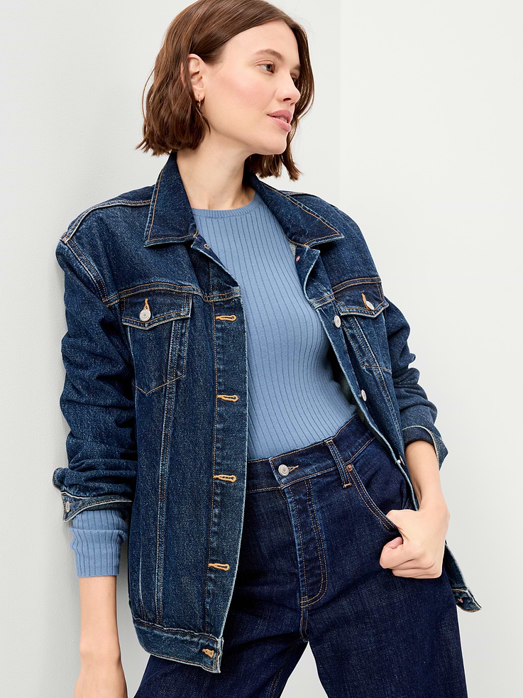 Image number 3 showing, Crew-Neck Long-Sleeve Ribbed Top