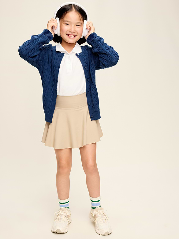 Jupe-short à taille haute PowerSoft pour fille