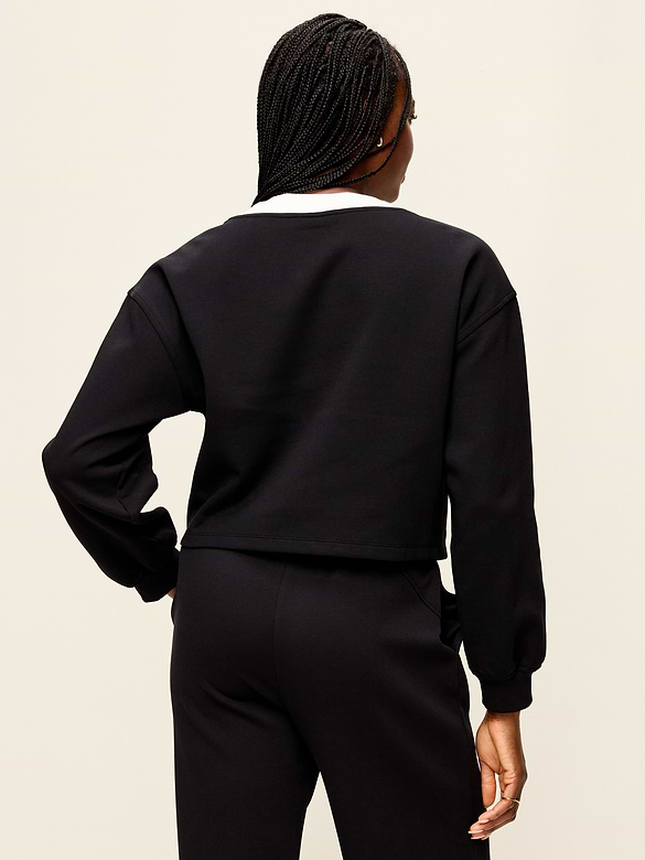 Dynamic Fleece Oversized Cropped Sweatshirt
