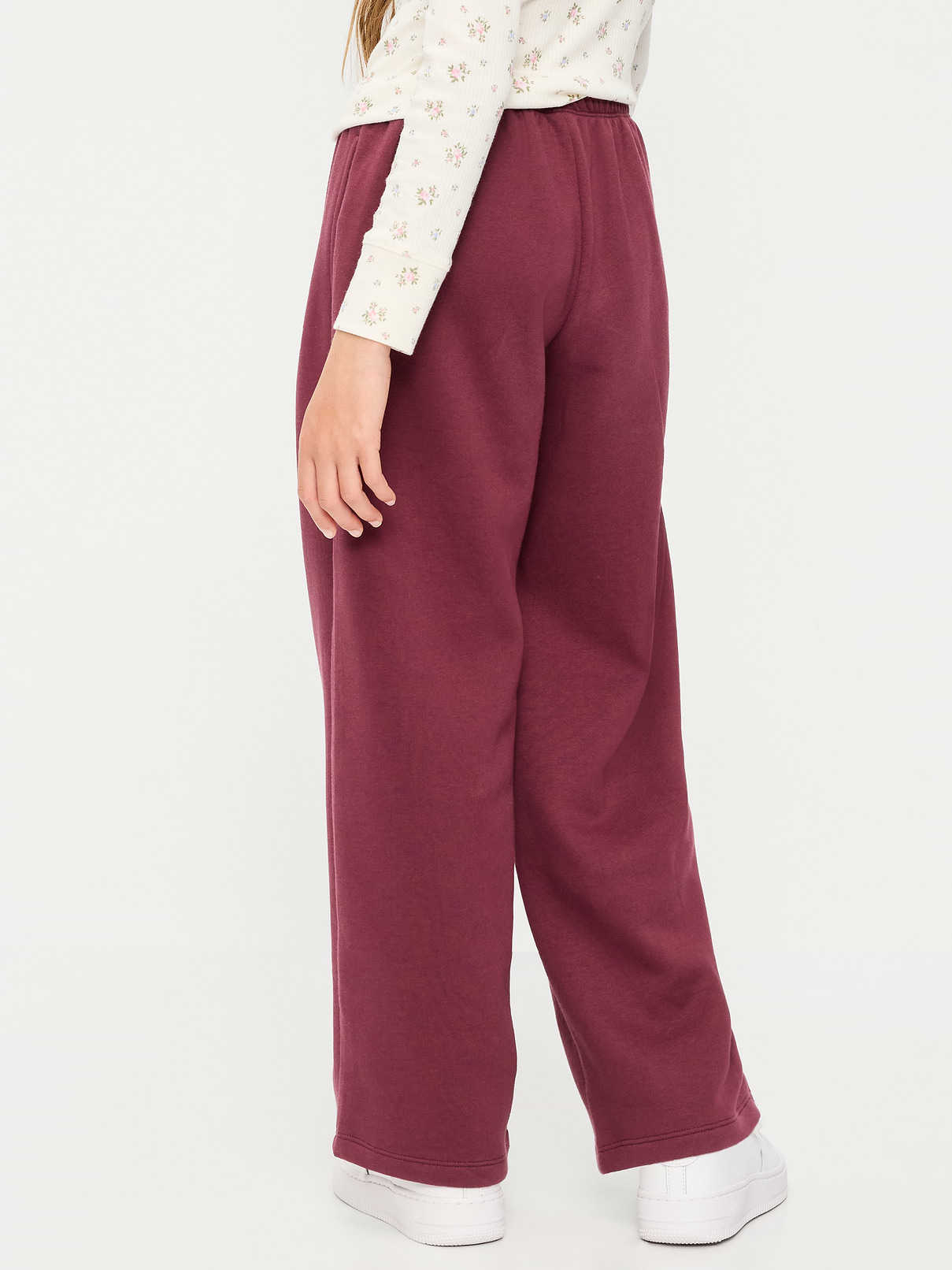 Image number 2 showing, High-Waisted Logo Graphic Wide-Leg Sweatpants for Girls