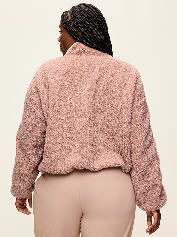 Image number 8 showing, Loose Sherpa Quarter-Zip Pullover